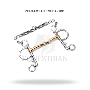 Mors à lozenge Pelham pour cheval, équipement d'équitation - Product Image 2