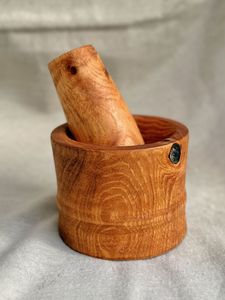 Wooden Mortar <b>And</b> Pestle <b>Set</b> Handmade Natural Wood Kitchen Tool For Grinding <b>Spices</b> <b>Herbs</b> <b>And</b> Seeds - Product Image 4