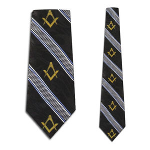 เนคไทสัญลักษณ์มาซอนคุณภาพสูง ราคาขายส่งที่ดีที่สุด พร้อมโลโก้สั่งทำ ผลิตจากโพลีเอสเตอร์/คอตตอน ระบายอากาศได้ดี - Product Image 6