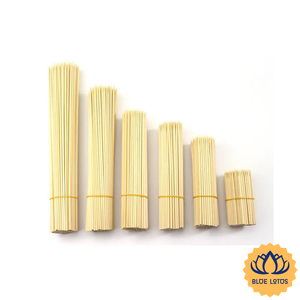 [MEILLEURES VENTES] BLUE LOTUS FARM Brochettes en bambou poli réutilisables droites 2,8 mm/3 mm de diamètre 20 cm/25 cm/30 cm pour barbecue extérieur - Product Image 1
