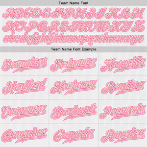 Custom White Medium Pink Gradient Authentic <b>Baseball</b> Jersey Premium Quality Sportswear Unisex Team Jersey Style Breathable - Product Image 6