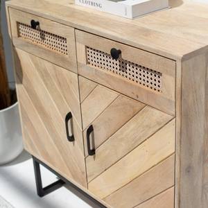 Buffet texturé à chevrons Vandana Arista Zentrix pour des intérieurs et extérieurs modernes et élégants - Product Image 4