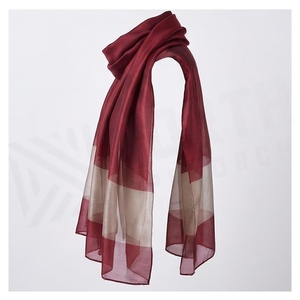NORTH APPROACH Women's Long <b>Silk</b> <b>Scarf</b> Color Blocking Elegant Fashion Accessory All Seasons - Product Image 3