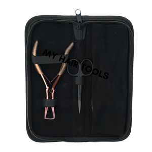 Kit de pinces pour extensions de cheveux Microlink : Pince à micro-anneaux petite taille, Pince de démontage et Mini ciseaux de coupe – Outils pour extensions capillaires - Product Image 5