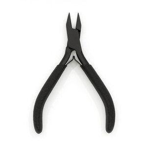Pinzas Profesionales para Extensiones de Cabello con Microperlas y Anillos Nano, de Acero Inoxidable Negro, Herramienta de Salón de Belleza con Mango Ergonómico - Product Image 1
