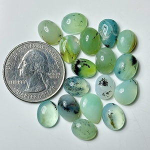 Cabujones de ópalo peruano lisos con base plana, piedras preciosas sueltas de formas variadas para la fabricación de joyas. - Product Image 1