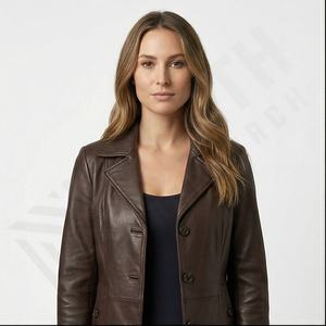 Chaqueta de piel de oveja auténtica superventas para mujer, abrigo de invierno de manga larga, chaqueta de piel personalizada de moda de alta calidad - Product Image 2