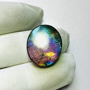 Natural Purple <b>Fire</b> Labradorite Heart Cut Loose Gemstone Zubeda <b>Gems</b> From Rajasthan for Jewelry Making Pendant - Product Image 3