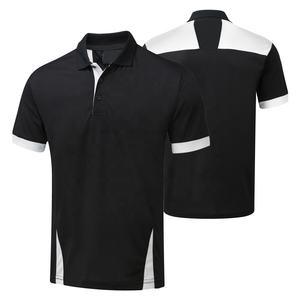 Polos de hombre personalizados de estilo caliente con diseño de rayas en polos de cuello ajustado de giro - Product Image 3