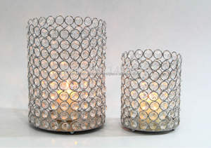 บ้านตกแต่งที่ทันสมัยเชิงเทียนและเหล็ก Votives โคมไฟและเทียนขวดโลหะที่กำหนดเองเชิงเทียนแก้บน - Product Image 2