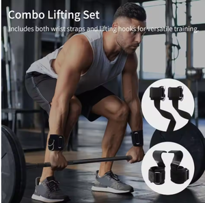 Correas de Muñeca Ajustables de Neopreno para Levantamiento de Pesas, con Protección para las Palmas, Cierre de Gancho y Bucle, Soporte de Agarre para Entrenamiento de Fuerza y Gimnasio - Product Image 4