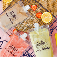 Pochettes souples personnalisées imprimées avec bec verseur pour purées de fruits, smoothies, jus concentrés, sauces et produits de collation