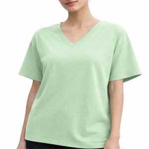 Camiseta de Mujer con Cuello Redondo, Estilo Vintage, Transpirable, de Secado Rápido, Poliéster/Algodón, Manga Corta, Corte Regular, Suave y Cómoda para el Verano - Product Image 1