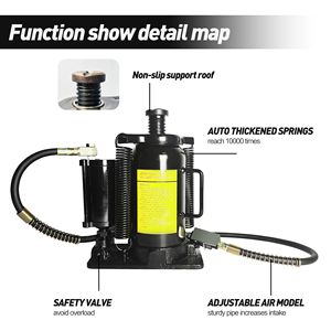 20 Ton/40000 LBS Air Jack idraulico da 10.23 20.07 pollici di sollevamento pompa manuale per Auto pick-up RV riparazione Auto - Product Image 4