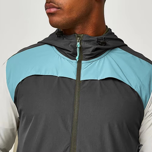 Mens Waterproof Hooded Windbreaker <b>Jacket</b> <b>Lightweight</b> Outdoor Hiking <b>Running</b> Sports Coat Breathable Color Block <b>Jacket</b> - Product Image 4