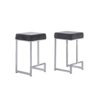Taburete de Bar de Altura Media de Metal y Madera de Estilo Industrial de Lujo con Reposapiés, Silla de Bar Moderna para Cocina