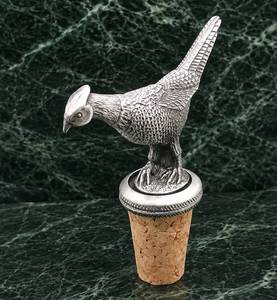 Bouchon de bouteille de vin sculpté à la main en forme de faisan avec bouchon réutilisable pour cadeaux et accessoires de bar, design de figurine personnalisable - Product Image 5