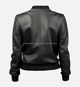 Venta al por mayor señoras chaqueta de cuero abrigo Pu cuero genuino chaqueta a granel diseño personalizado mujeres para ropa de invierno último diseño - Product Image 3