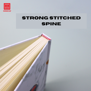Bloc-notes en cuir relié avec fil imprimé HONGHA, 200 pages, impression numérique, édition cadeau (148x205mm), modèle 9234 - Product Image 3