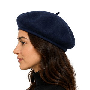 Classic Wool <b>Beret</b> Hat For Women Soft Warm Felt Fashion Headwear French Inspired Casual Autumn Winter Street Style Accessory - Product Image 4
