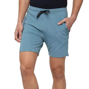 Pantalones Cortos Deportivos Personalizados al por Mayor para Hombre 2026, Color Sólido, 100% Algodón, Felpa Francesa, Antiarrugas, con Cordón Ajustable, Casuales - Product Image 1