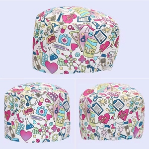 Bonnets chirurgicaux personnalisés avec logo OEM pour hommes et femmes – Élégants, élastiques, ajustables, en mélange coton-soie, pour hôpitaux et instituts de beauté - Product Image 4