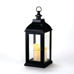 Farol Decorativo Moderno de Metal Negro con Recortes de Estrellas, Portavelas Colgante de Vidrio para Decoración del Hogar, Bodas, Patio y Jardín - Product Image 2