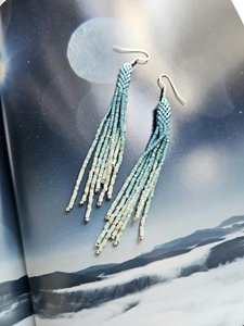 Bohemian Tassel <b>Drop</b> Earrings Women's Turquoise Beaded Alloy Antique Bronze Plated Fashion Jewelry Party Style By UO INDIA - Product Image 5