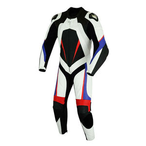 Traje de Motocicleta de Cuero Genuino Cómodo y de Diseño Único, Traje de Motocicleta de Cuero de Alta Calidad Resistente al Viento - Product Image 4