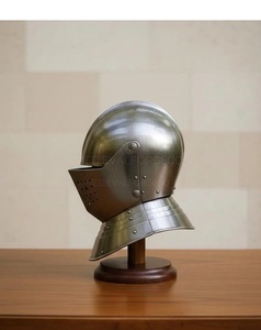 Casco de Caballero Medieval con Visera, Armadura Completa de Acero para Reenactamiento, Cosplay, Regalo - Product Image 5