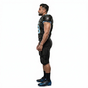 Custom Heavyweight Polyester Mesh American Football Jersey Short Printed Team Name Youth Amateur Teams <b>Game</b> Day OEM Manufacturer - Product Image 3