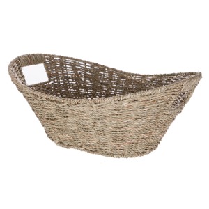 Cesta de almacenamiento de junco marino natural con asas recortadas, cesta de almacenamiento hecha a mano, venta al por mayor, ecológica, hecha en Vietnam - Product Image 1