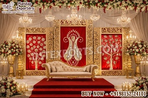 แผงโค้งมหราบสไตล์พระราชวังมุกุฎเกลางสำหรับงานแต่งงานแบบอิสลาม - Product Image 4