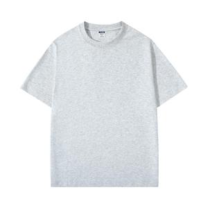 T-shirt en coton uni vert menthe à manches courtes et col rond pour homme, coupe classique, tricot jersey décontracté, teinture unie - Product Image 5