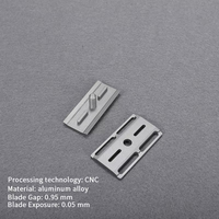 Rasoir de sécurité professionnel en acier inoxydable de haute qualité pour hommes, rasoir à double tranchant CNC, manche léger en alliage d'aluminium, 15g