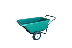 Carretilla de Polietileno de Alta Resistencia para Bañera TC3089, Rueda Neumática Lisa, Súper Capacidad de Carga, Fabricada en Plástico para Jardín, Granja e Industria - Product Image 3