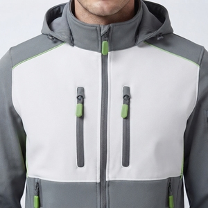 Chaqueta Softshell para Hombre, Forrada de Polar, Ligera, Impermeable, Cortavientos, con Cierre, para Invierno, Color Sólido, Táctica, para Senderismo - Product Image 5