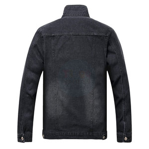 Veste d'hiver pour homme en coton avec logo personnalisé, respirante, pour usage extérieur, col montant, style jean, vente en ligne en gros - Product Image 2