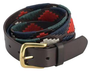 Ceinture Polo en Cuir Véritable avec Étui Personnalisé, Broderie Motif, Cuir de Vachette, Vente en Gros LBP-0024 - Product Image 3