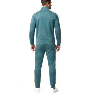 Conjunto Deportivo para Hombre Value Choice, Ropa Deportiva con Cierre de Cordón, Ropa de Entrenamiento Atlético, Chaqueta con Cuello Alto, Pantalones Deportivos, Personalizado, Color Sólido - Product Image 2