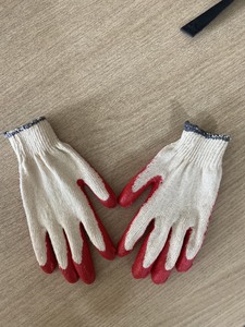 Gants en latex naturel semi-enduits vietnamiens, épaisseur moyenne, doublure en coton, design tricoté de sécurité, ambidextres, pour le jardinage - Product Image 4