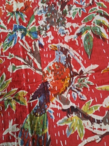 Floral Bird Print Bohemian King Modern All-Season Printed Quilt <b>Bedspread</b> Cotton <b>Patchwork</b> Handmade Cotton Filled Rajasthan - Product Image 5