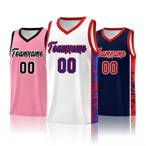 Maillot de basketball personnalisé sublimé, débardeur unisexe en maille, uniforme d'équipe adulte, respirant, col en V, sans manches, polyester, OEM ODM, vente en gros - Product Image 2