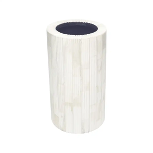 Customizable Size Antique Design Mother of Pearl Flower Vase Handmade Iron Tabletop Wedding Home Decoration Coastal Style FAIZA - Product Image 5