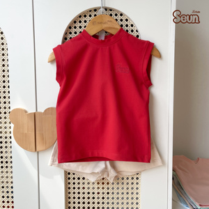 เสื้อยืดแขนกุดเด็กชายเด็กหญิง ผ้าฝ้าย ใส่สบายสำหรับฤดูร้อน ยืดได้ 4 ทิศทาง เสื้อกล้ามคุณภาพสูง ราคาโรงงานเวียดนาม - Product Image 6