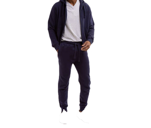Pantalon de jogging décontracté pour homme, respirant, personnalisé, de haute qualité, taille mi-haute, devant plat, en coton, avec cordon de serrage et poches 2026 - Product Image 3