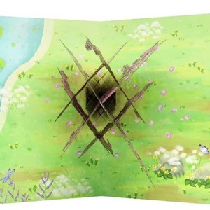 การ์ดป๊อปอัพ 3 มิติ ลายดอกไม้หลากสีสัน การ์ดอวยพรทำมือ ของขวัญปี 2026 การ์ดป๊อปอัพ 3 มิติ ป่าดอกไม้ งานฝีมือกระดาษป๊อปอัพ - Product Image 2