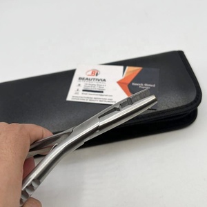 Pince à extensions de cheveux en acier inoxydable à 1 trou incurvée, pince multifonctionnelle pour extensions de cheveux humains, trou de 3 mm - Product Image 2