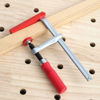 Pince de fixation réglable en acier inoxydable pour rail de guidage de travail du bois, pour scie à onglet, pour la découpe de chants droits de meubles (en pouces)