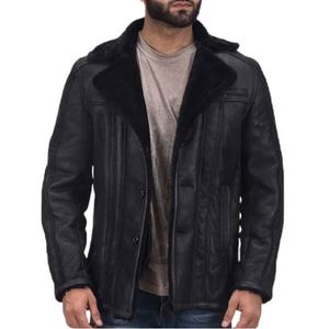 Abrigo Duradero para Hombre, Negro, Ropa de Invierno Premium, Abrigo Cálido con Forro de Piel, Prenda Exterior Elegante y Duradera, Diseño Moderno de Alta Calidad - Product Image 2
